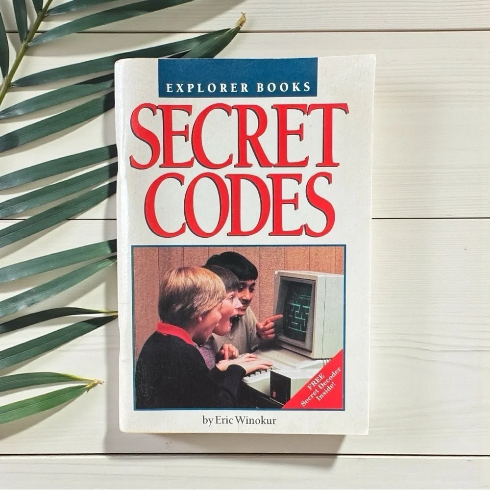 Vintage 1990 Explorer Books – SECRET CODES – With Unpunched Decoder Disk